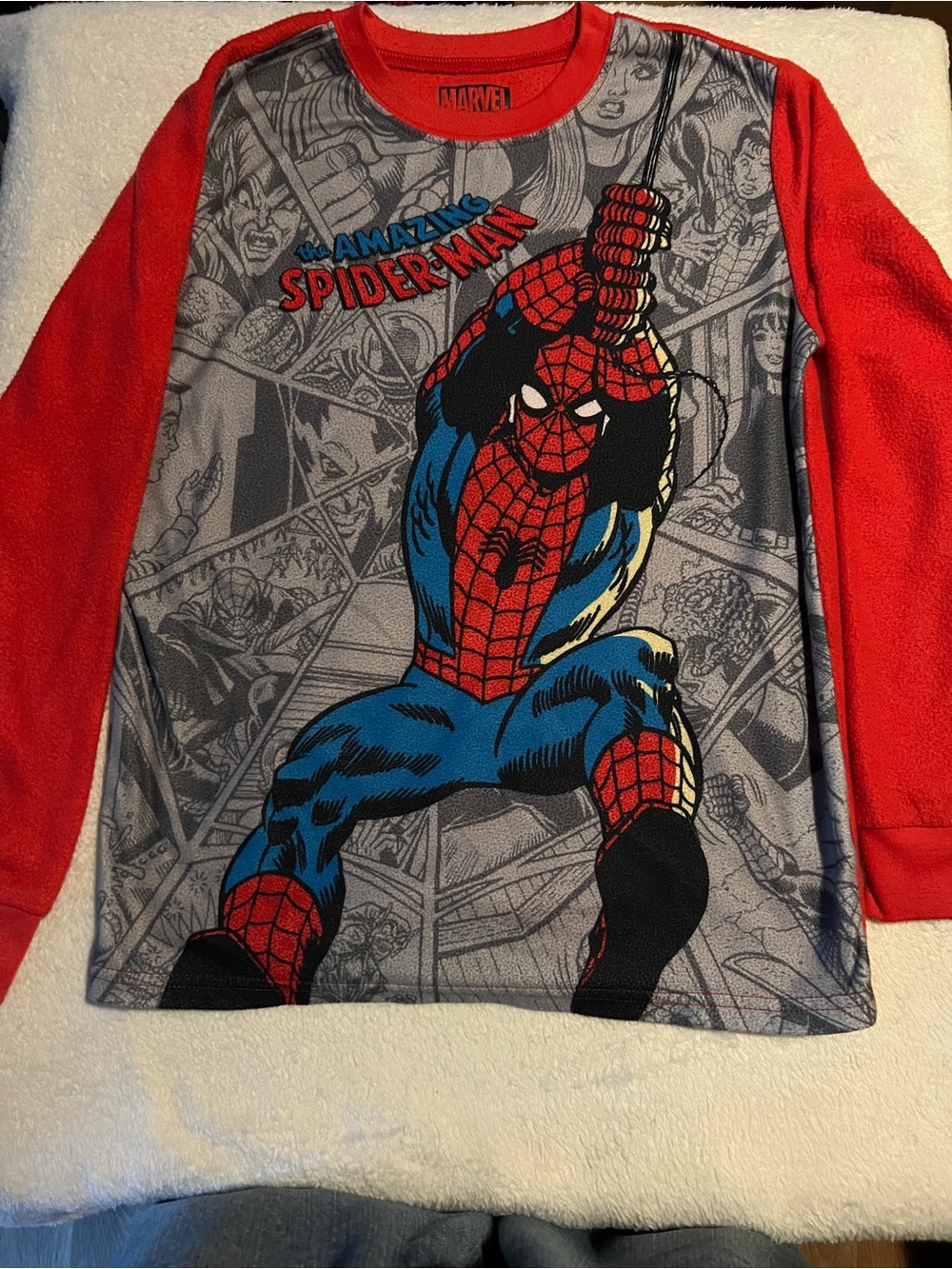 Marvel Red & Blue Spider-Man Long Sleeve Tee